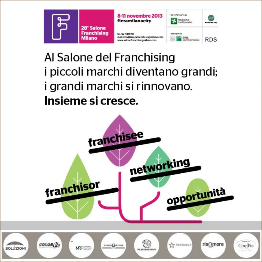 Ciro &amp; Pio present at the exhibition Salone del Franchising Milano 2013